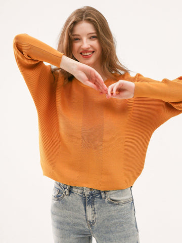 Cozy Ribbed Dolman Sleeve Sweater - Shopmossrose